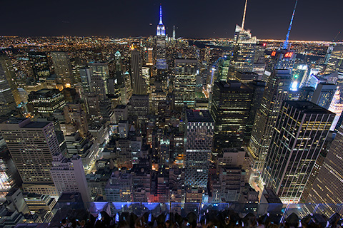 Top of the Rock(ニューヨーク)の夜景