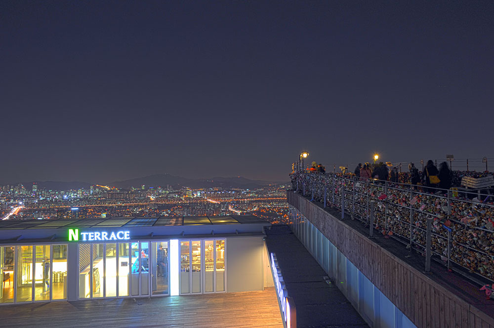 N Seoul Tower Roof terrace