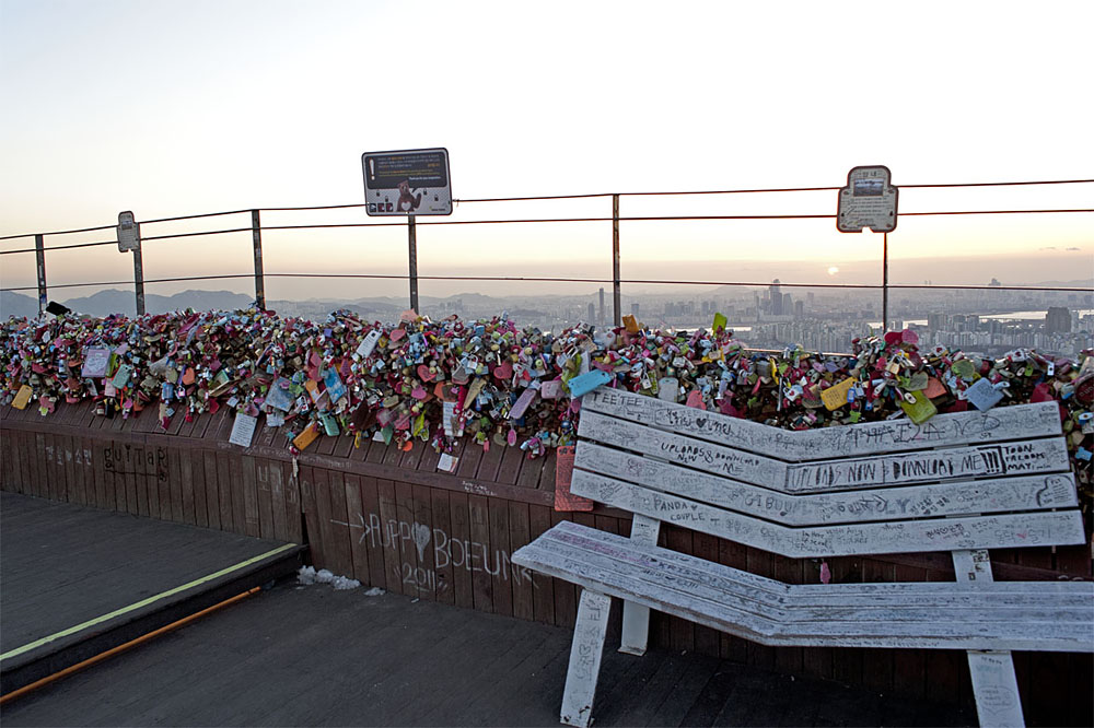 N Seoul Tower Roof terrace
